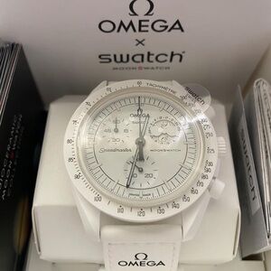 Swatch White Chronograph Watch